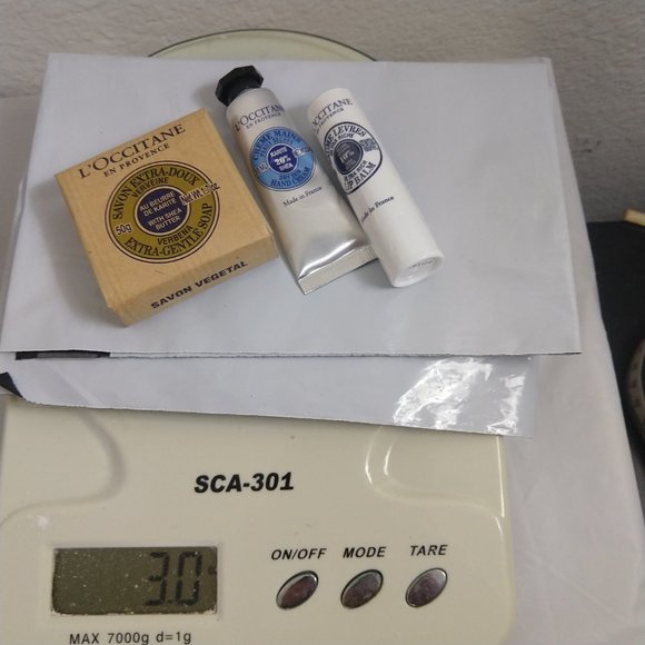 L'Occitane Verbena Soap, Shea Butter Hand Cream & Lip Balm Set X 3 NEW - Picture 5 of 5